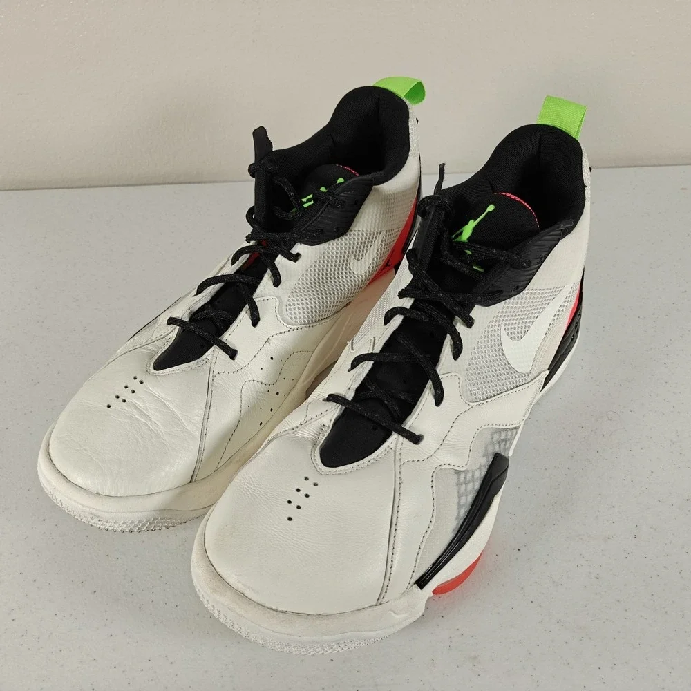 Nike Air Jordan Zoom 92 Sail Men Sz 14 Shoes Black White Basketball CK9183-100